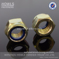 DIN985 DIN 982 lock nuts /UNC/UNF white ring/blue ring class4/class6/class8/ grade2 nylon hex nut( M3-M48)